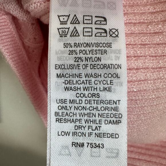 NWT Prairie by Rachel Ashwell Pink Top XL Sweetheart Knit Coquette Feminine - Picture 10 of 12